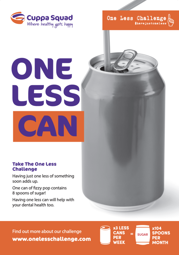 one less can of soda campaign poster from cuppa quad